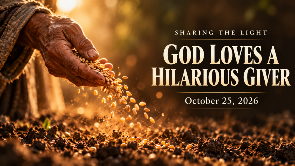 God Loves a Hilarious Giver” Image